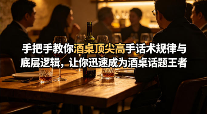付费文章：手把手教你酒桌顶尖高手话术规律与底层逻辑，让你迅速成为酒桌话题王者(二十年全网独家经验分享) - 淘金派资源网