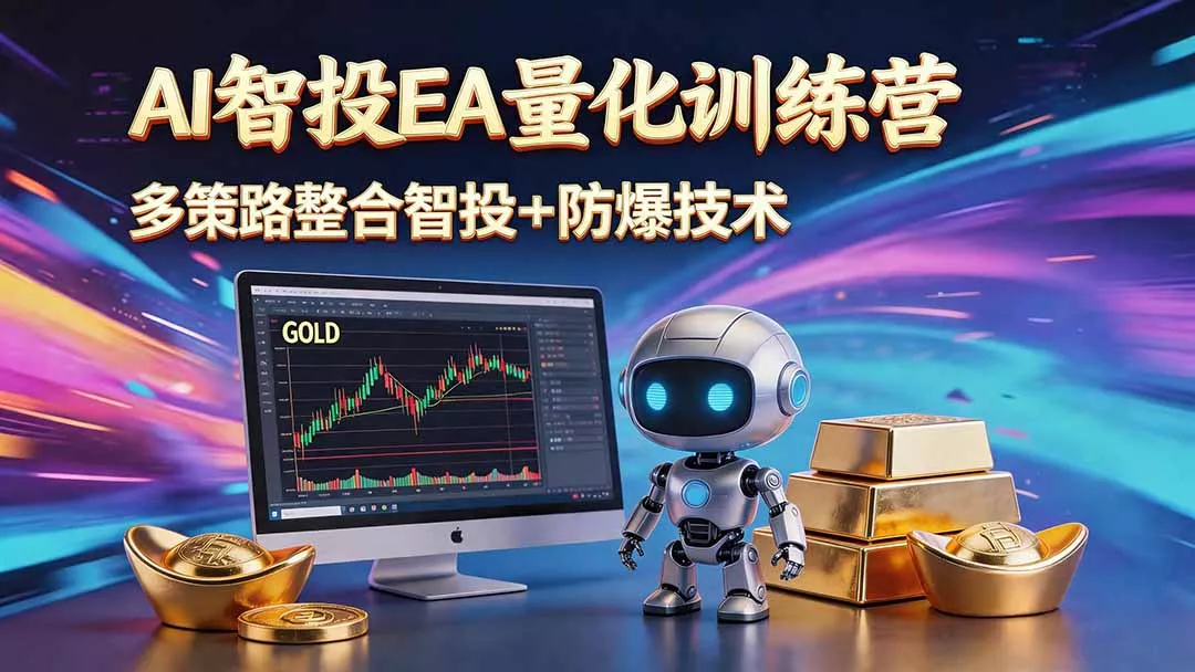 AI智投EA量化运营技术，自动化黄金操盘技术，小白也可以轻松上手日入1000+ - 淘金派资源网
