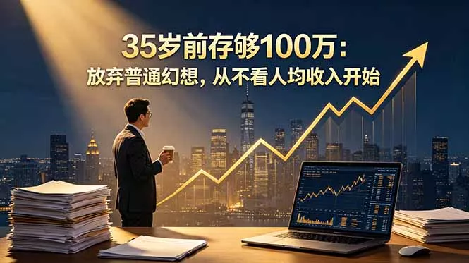 35岁前存够100万：放弃普通幻想，从不看人均收入开始 - 淘金派资源网