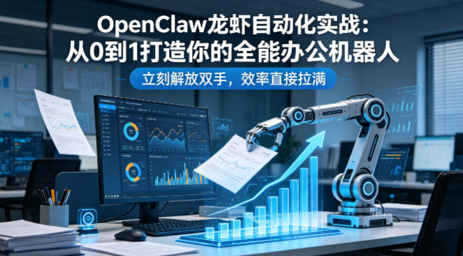 OpenClaw龙虾自动化实战：从0到1打造你的全能办公机器人，立刻解放双手，效率直接拉满 - 淘金派资源网